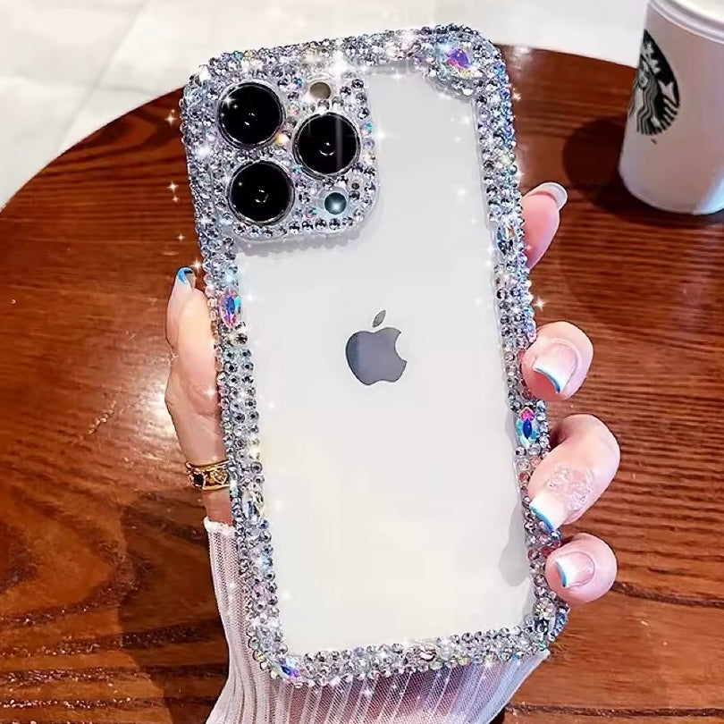 iPhone 16 Pro | Transparente Glitzer/Diamant Hülle/Case HUELLENOUTLET.de