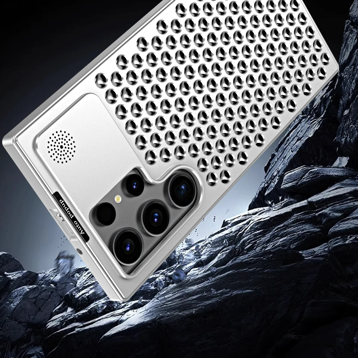 Samsung Galaxy S23 Ultra | Kühlende/Wärmeableitende Aluminium Kamera Schutz Hülle/Case HUELLENOUTLET.de