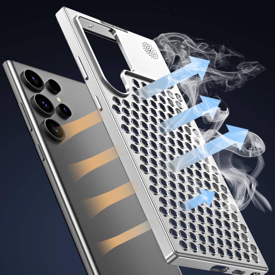 Samsung Galaxy S23 Ultra | Kühlende/Wärmeableitende Aluminium Kamera Schutz Hülle/Case HUELLENOUTLET.de