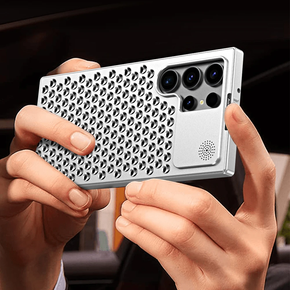 Samsung Galaxy S23 Ultra | Kühlende/Wärmeableitende Aluminium Kamera Schutz Hülle/Case HUELLENOUTLET.de