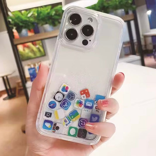 iPhone 15 Pro | Liquid Schwimmende Apps Hülle/Case HUELLENOUTLET.de