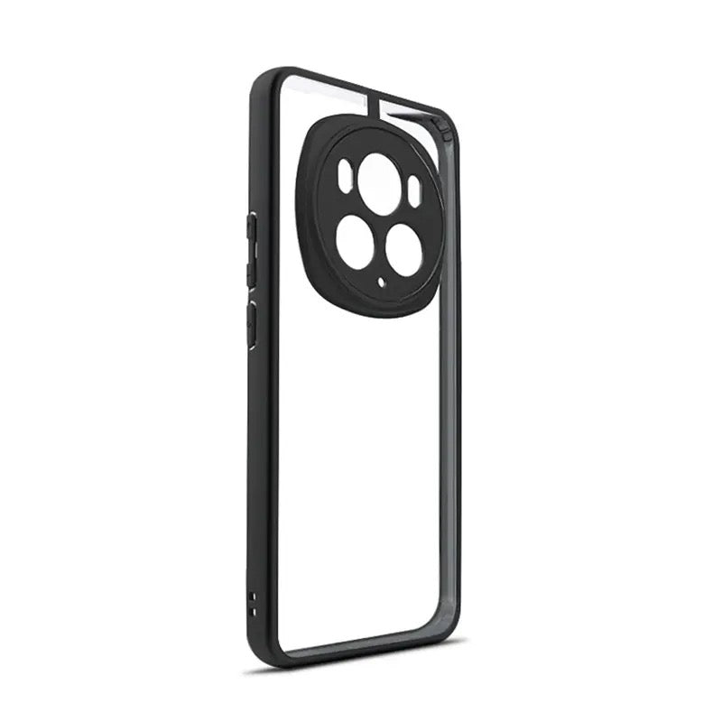 Honor Magic 6 Pro | Transparente Silikon/Plastik Hülle/Case mit buntem Rahmen HUELLENOUTLET.de