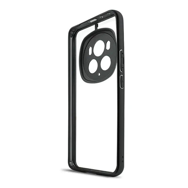 Honor Magic 6 Pro | Transparente Silikon/Plastik Hülle/Case mit buntem Rahmen HUELLENOUTLET.de