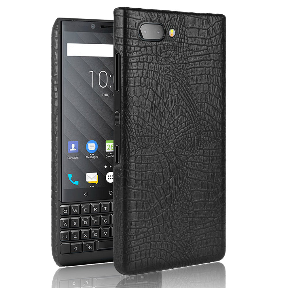 BlackBerry Key One | Krokodil-Leder Optik Hülle/Case HUELLENOUTLET.de