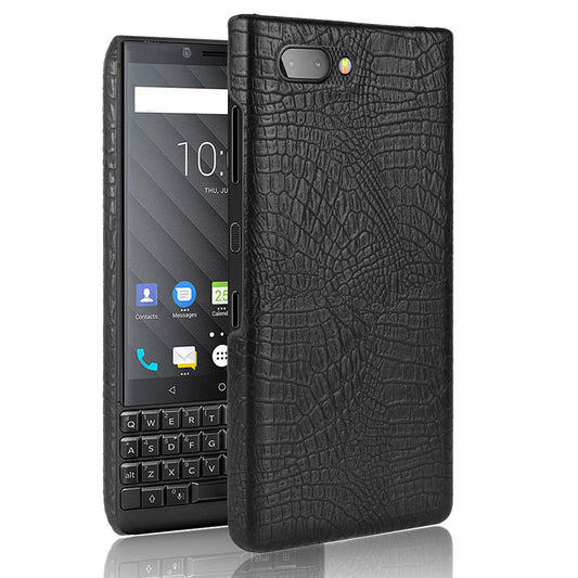 BlackBerry Key One | Krokodil-Leder Optik Hülle/Case HUELLENOUTLET.de