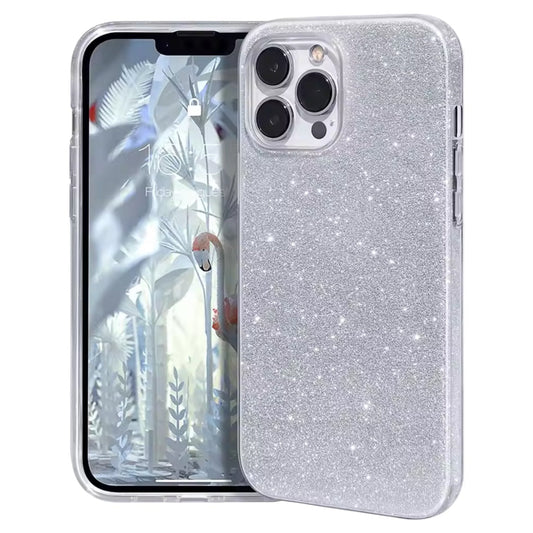 iPhone 16 Pro Max | Transparente Glitzer Silikon Hülle/Case HUELLENOUTLET.de