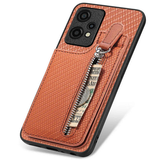 OnePlus Nord 3 | Kunstleder/Carbon Optik Kartenfach Hülle/Case HUELLENOUTLET.de