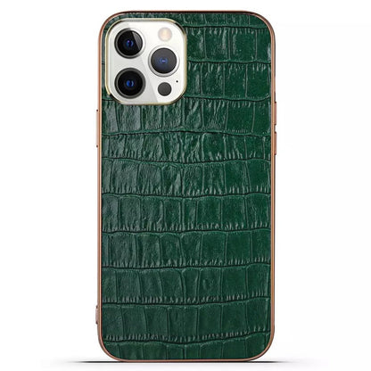 iPhone 13 Pro | Krokodil-Leder Optik Hülle/Case HUELLENOUTLET.de