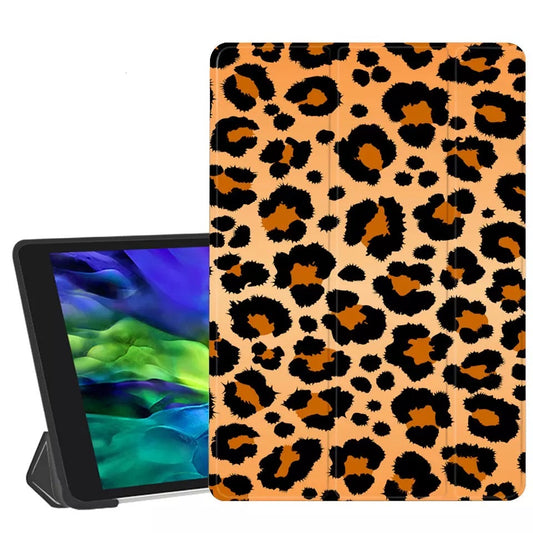 iPad Air 4/5/6 (11") | Leopard Motiv Kunstleder Hülle/Case HUELLENOUTLET.de