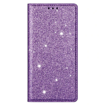 Samsung Galaxy S24 Ultra | Glitzer Kunstleder Klapp Hülle/Flip Case HUELLENOUTLET.de