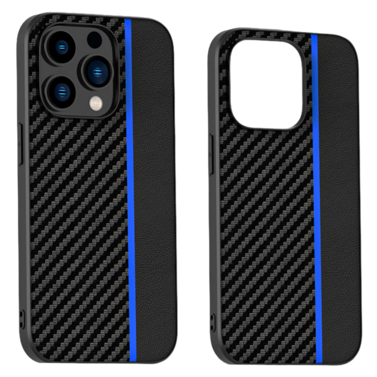 iPhone 15 Pro | Carbon/Kunstleder Soft Hülle/Case HUELLENOUTLET.de