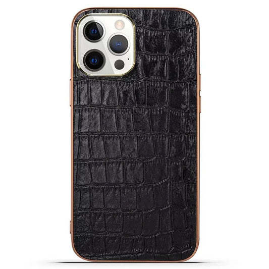 iPhone 11 Pro | Krokodil-Leder Optik Hülle/Case HUELLENOUTLET.de