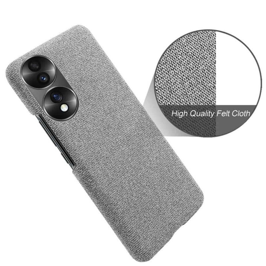 Honor 70 | Stoff überzogene Soft Hülle/Case HUELLENOUTLET.de