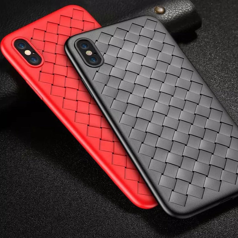 iPhone X/XS | Geflochtene Silikon Hülle/Case HUELLENOUTLET.de