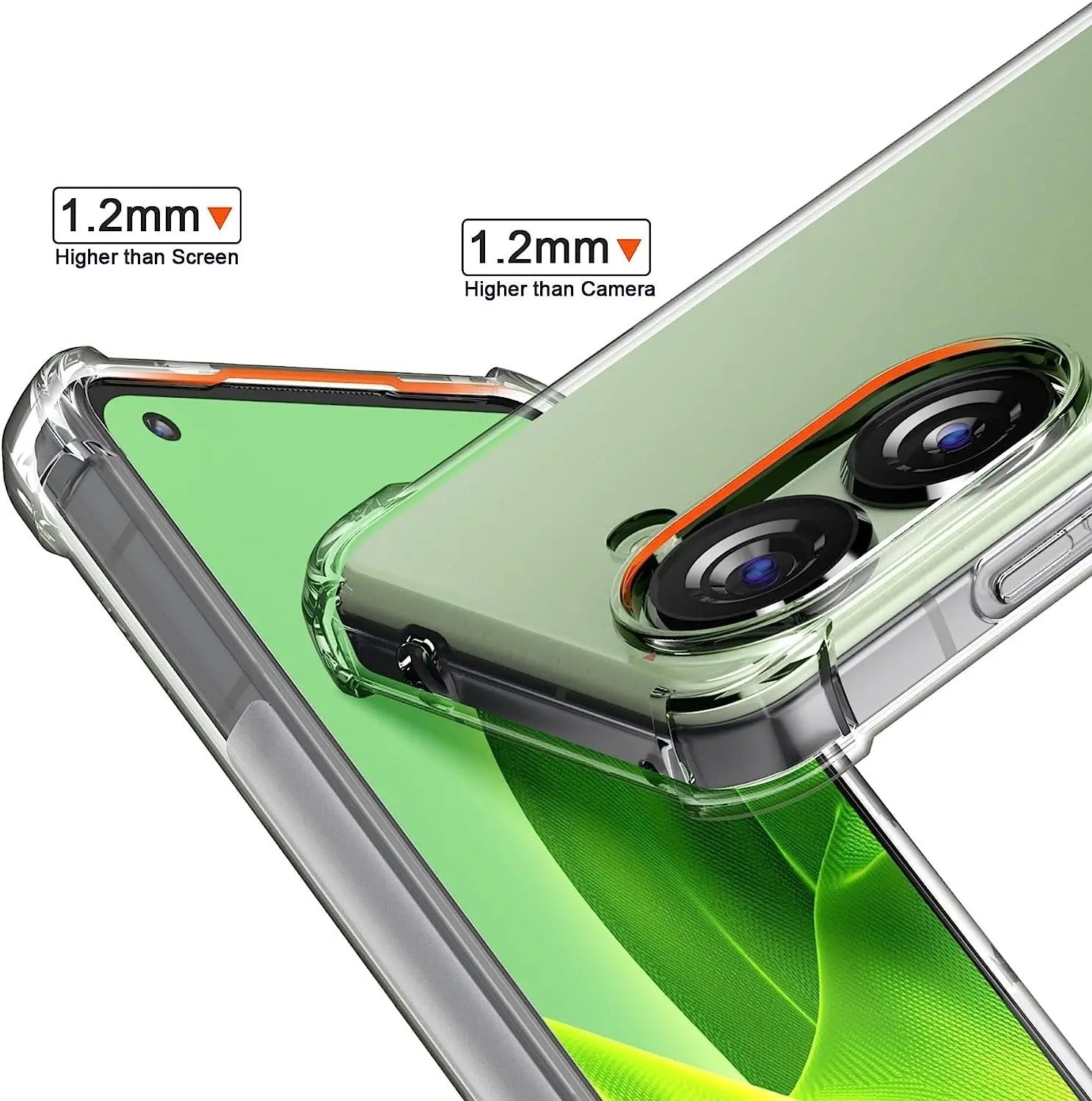 Asus ZenFone 8 | Transparente Airbag Hülle/Case HUELLENOUTLET.de