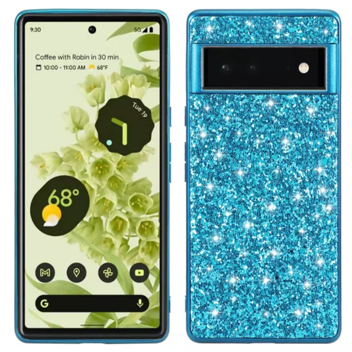 Google Pixel 8 | Glitzer Soft Hülle/Case HUELLENOUTLET.de