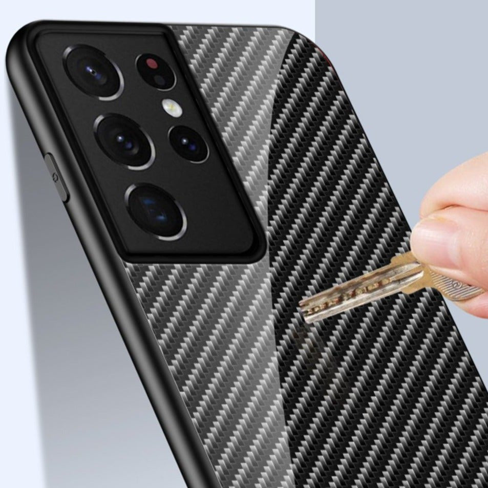 Xiaomi Redmi Note 10 Pro | Carbon Panzerglas Hülle/Case HUELLENOUTLET.de